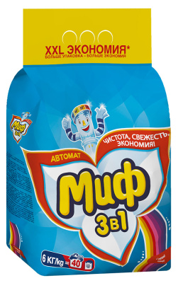 Стиральный порошок Миф автомат 6кг в Сургуте