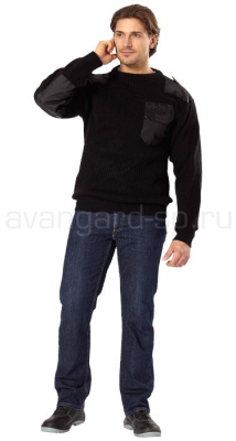 Джемпер форменный черный
