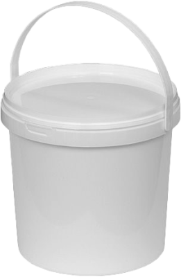 Ведро пластмассовое 11л круглое с крышкой, с ручкой ВП-11к в Сургуте