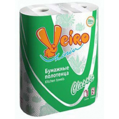 Полотенце бумажное 2сл/2шт Veiro Classic Белое в Сургуте