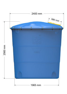 Емкость для воды 7500л круглая лепесток KSC-7500 в Сургуте