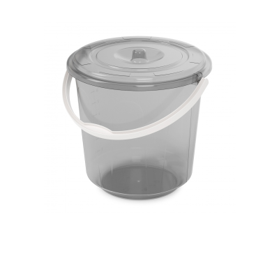 Ведро пластмассовое 10л с крышкой "Хозяюшка" (М1213) (уп.10) в Сургуте