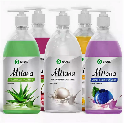 Мыло жидкое 1л Milana GRASS с дозатором в Сургуте