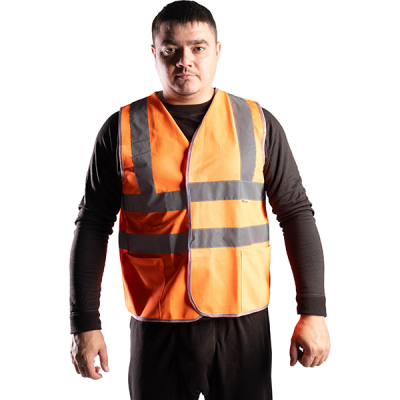 Жилет сигнальный оранжевый 4 (цв.оранжевый) в Сургуте