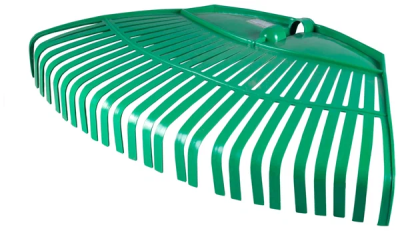 Грабли веерные 26 зубцев пластинчатые пластик. BERCHOUSE бол. без черенка в Сургуте