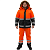 Костюм ДОРОЖНИК 2/3кл.защиты (цв.оранжевый+черный)/IV и особый климат пояс в Сургуте