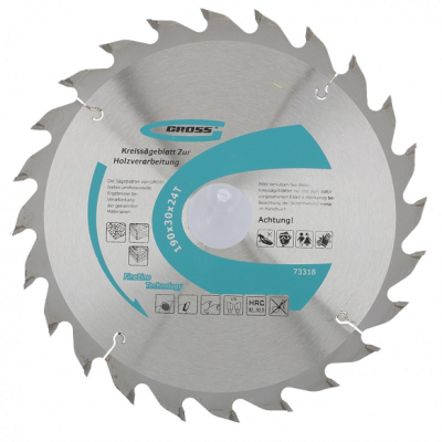 Диск пильный 160*20*24 по дереву Gross (73307) в Сургуте