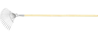 Грабли веерные 18 зубцев проволочные с дер. ручкой СИБРТЕХ (61781) в Сургуте