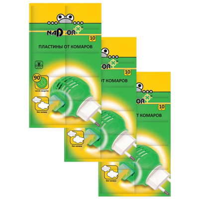 Пластины антикомарные NADZOR (10шт)  в Сургуте