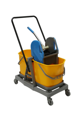 Тележка уборочная 2х20л пластик с отжимом в Сургуте
