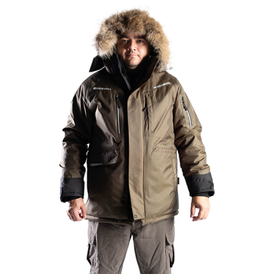 Куртка зимняя  BRODEKS KW 215 PLUS мужская (цв.хаки) в Сургуте