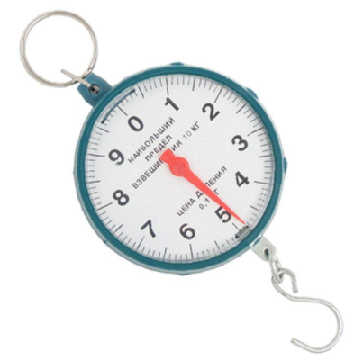 Безмен 10кг. круглый пластик цвет микс (1519718) в Сургуте