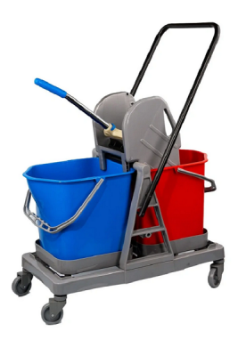 Тележка уборочная 2х20л пластик с отжимом в Сургуте