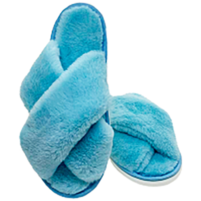   Тапочки домашние женские откр. цв.пыльно-голубой в Сургуте