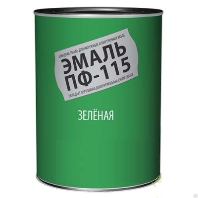 Эмаль ПФ-115 зеленая (применение наружное) в Сургуте