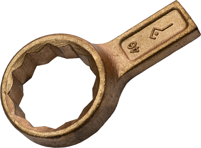 Ключ накидной односторонний КГНО 46 омедненный КЗСМИ в Сургуте